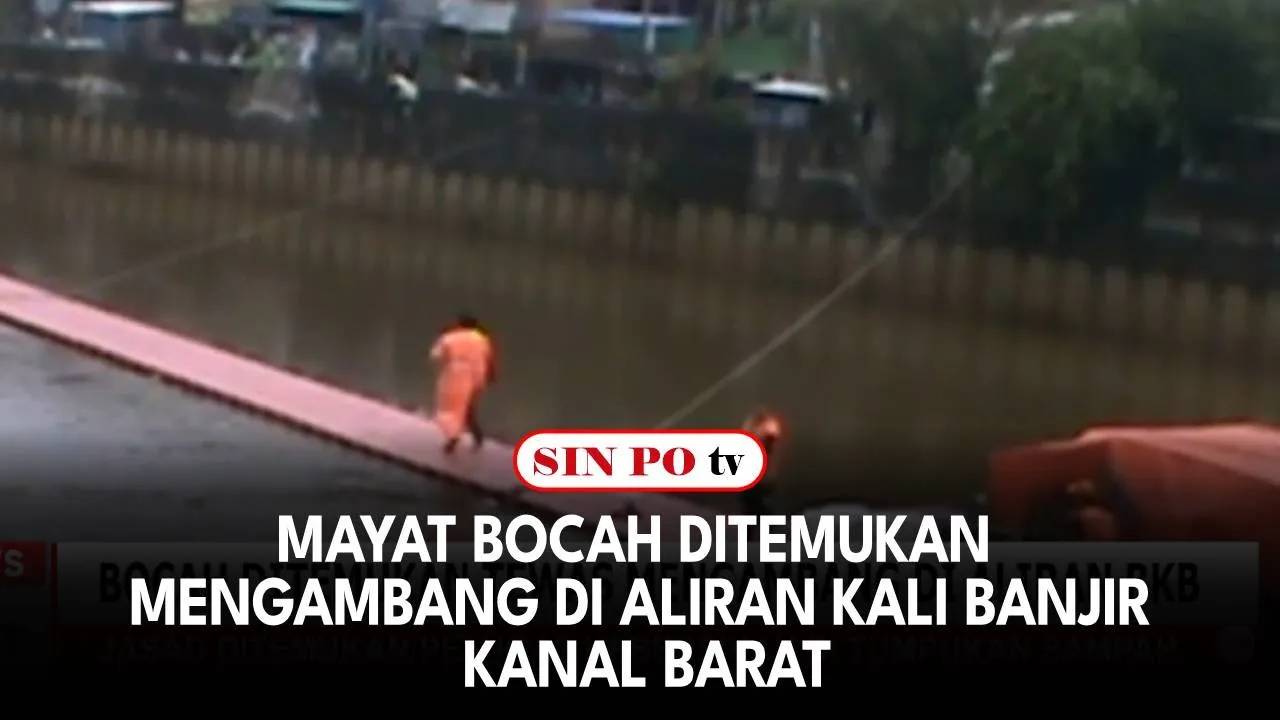 Mayat Bocah Ditemukan Mengambang di Aliran Kali Banjir Kanal Barat