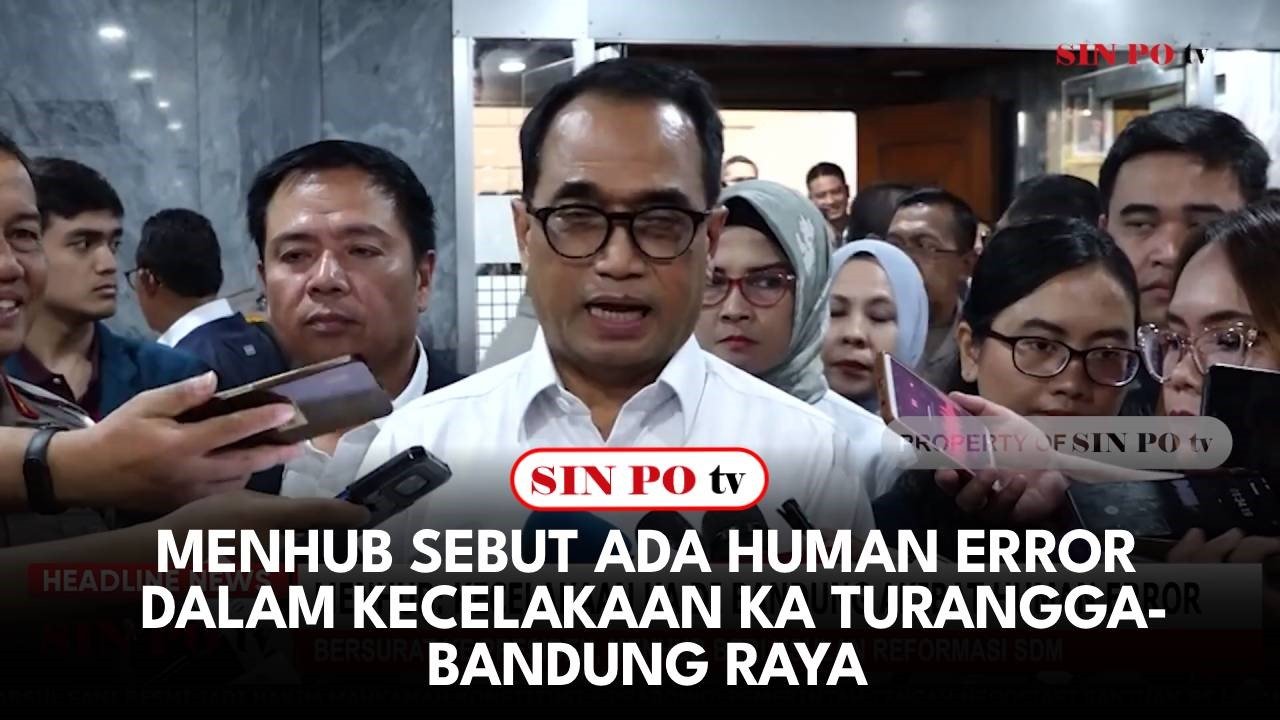 Menhub Sebut Ada Human Error Dalam Kecelakaan KA Turangga-Bandung Raya