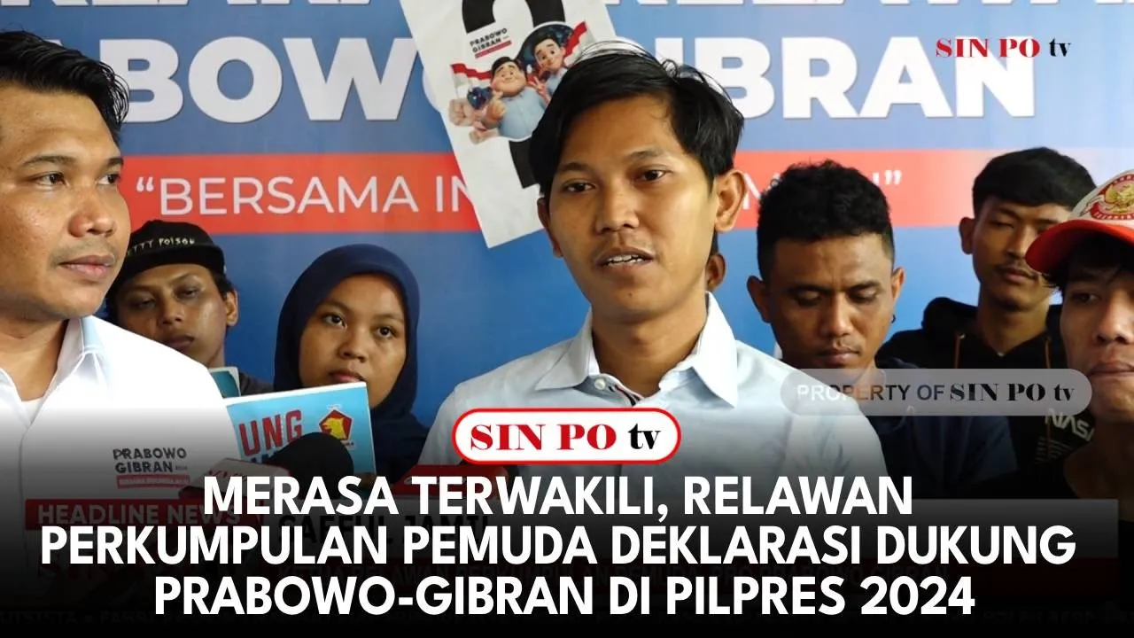 Merasa Terwakili, Relawan Perkumpulan Pemuda Deklarasi Dukung Prabowo-Gibran Di Pilpres 2024