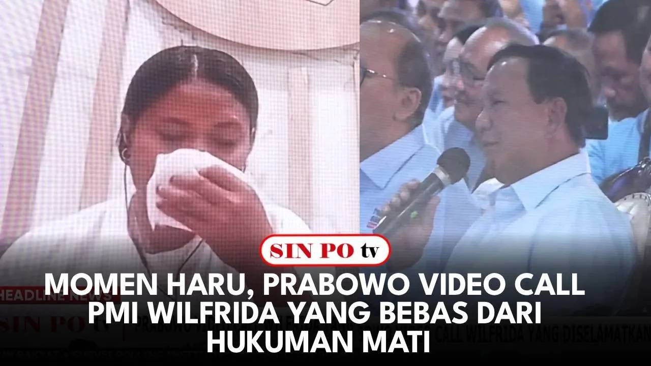 Momen Haru, Prabowo Video Call PMI Wilfrida Yang Bebas Dari Hukuman Mati