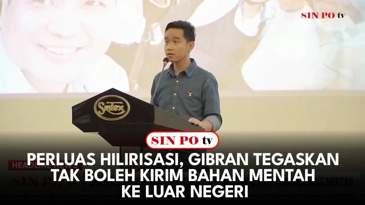 Perluas Hilirisasi, Gibran Tegaskan Tak Boleh Kirim Bahan Mentah Ke Luar Negeri