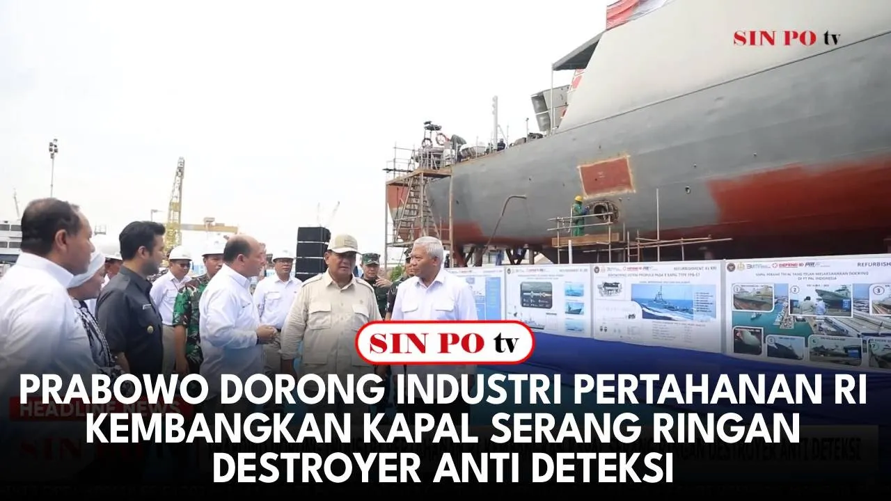 Prabowo Dorong Industri Pertahanan RI Kembangkan Kapal Serang Ringan Destroyer Anti Deteksi