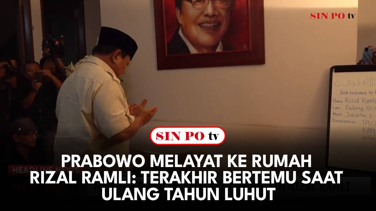 Prabowo Melayat Ke Rumah Rizal Ramli