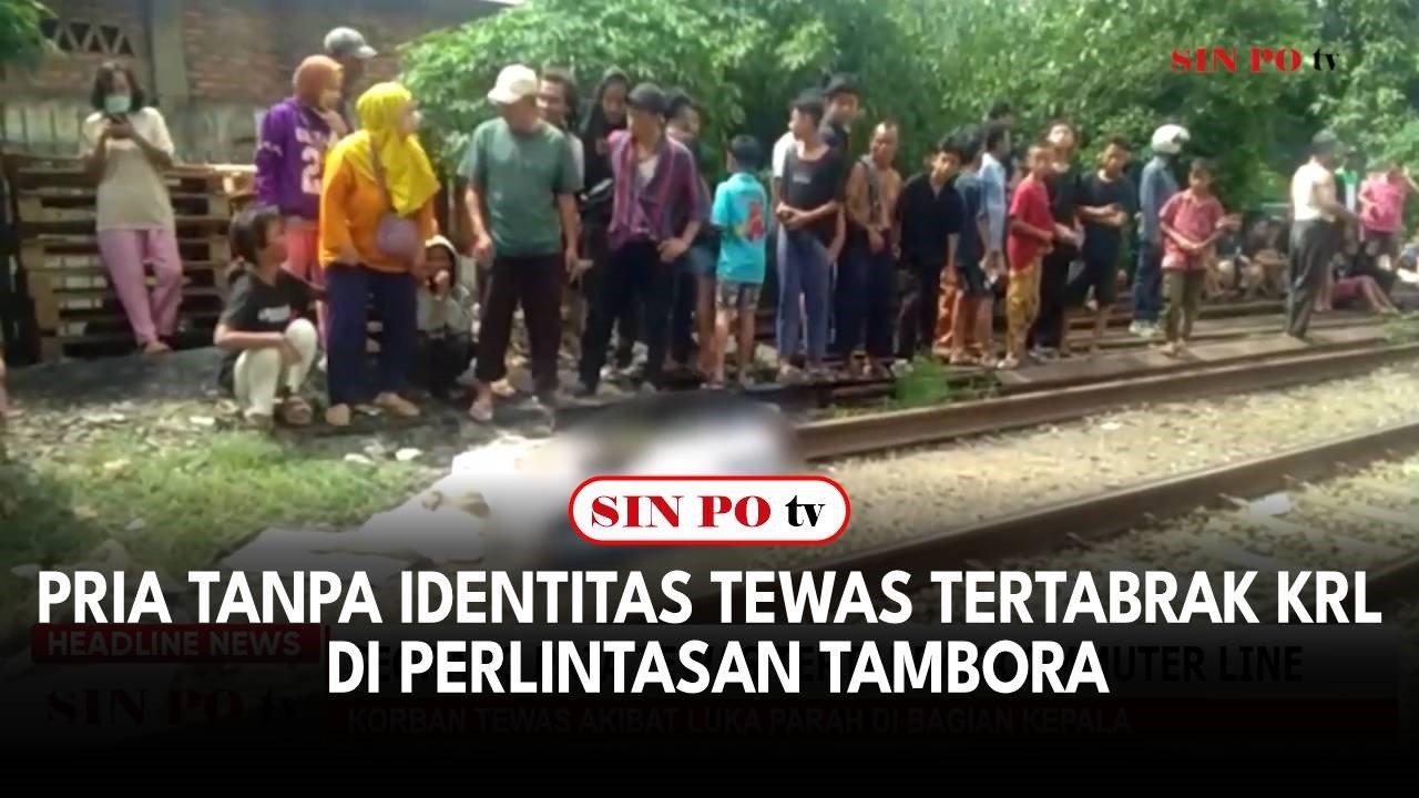 Pria Tanpa Identitas Tewas Tertabrak KRL di perlintasan Tambora