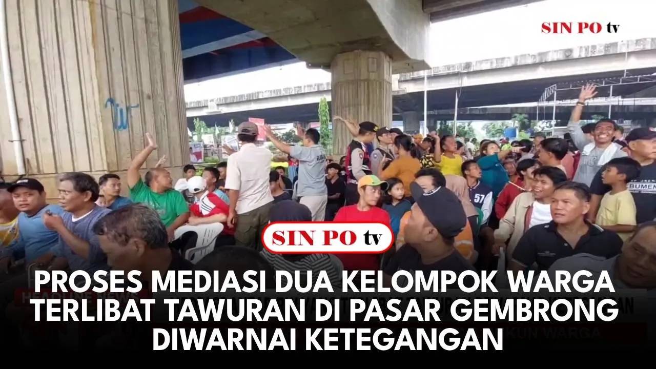 Proses Mediasi Dua Kelompok Warga Terlibat Tawuran di Pasar Gembrong Diwarnai Ketegangan