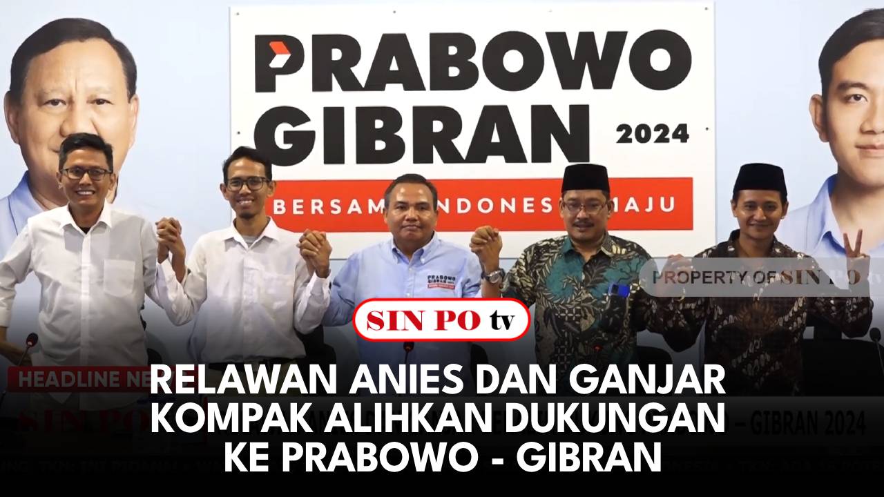 Relawan Anies dan Ganjar Kompak Alihkan Dukungan ke Prabowo - Gibran