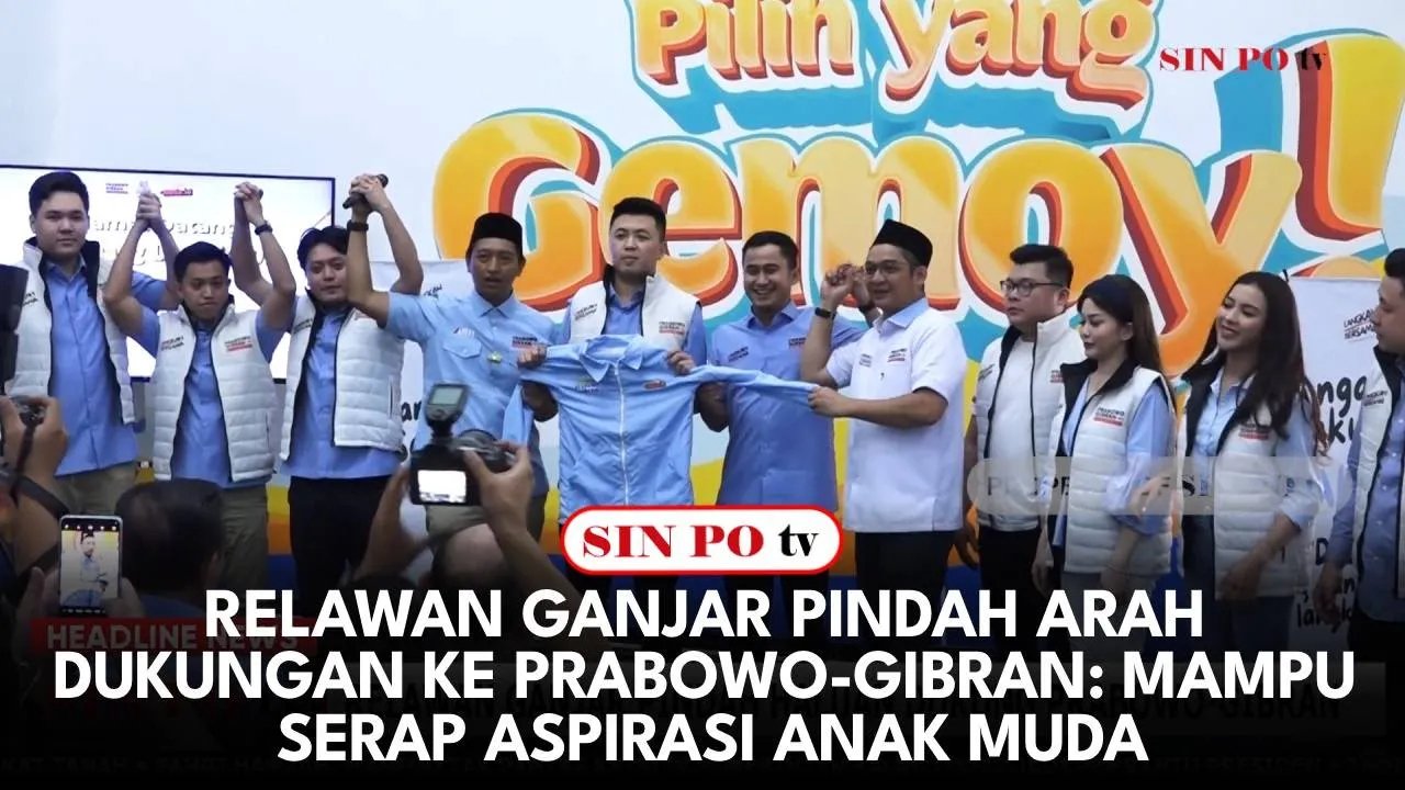 Relawan Ganjar Pindah Arah Dukungan Ke Prabowo-Gibran: Mampu Serap Aspirasi Anak Muda