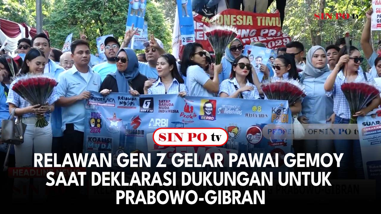 Relawan Gen Z Gelar Pawai Gemoy Saat Deklarasi Dukungan Untuk Prabowo-Gibran