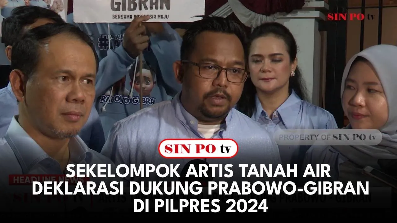 Sekelompok Artis Tanah Air Deklarasi Dukung Prabowo - Gibran di Pilpres 2024