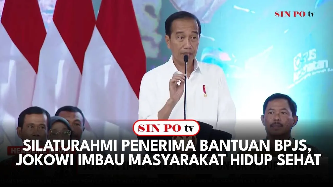 Silaturahmi Penerima Bantuan BPJS, Jokowi Imbau Masyarakat Hidup Sehat