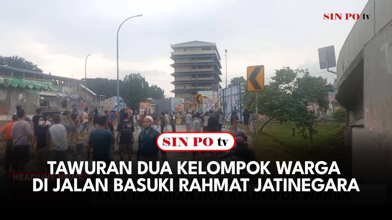 Tawuran Dua Kelompok Warga di Jalan Basuki Rahmat Jatinegara