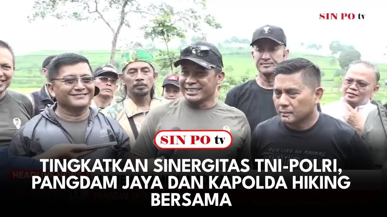 Tingkatkan Sinergitas TNI-Polri, Pangdam Jaya Dan Kapolda Hiking Bersama