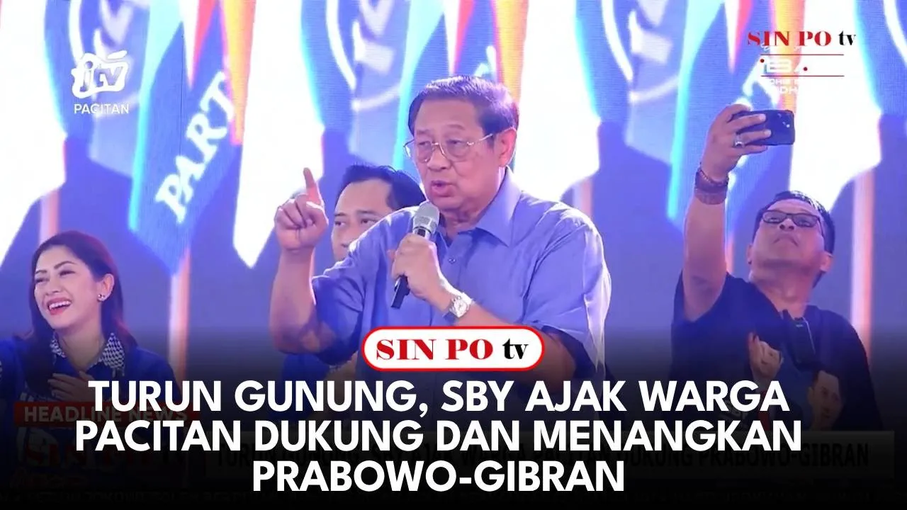 Turun Gunung, SBY Ajak Warga Pacitan Dukung Dan Menangkan Prabowo-Gibran