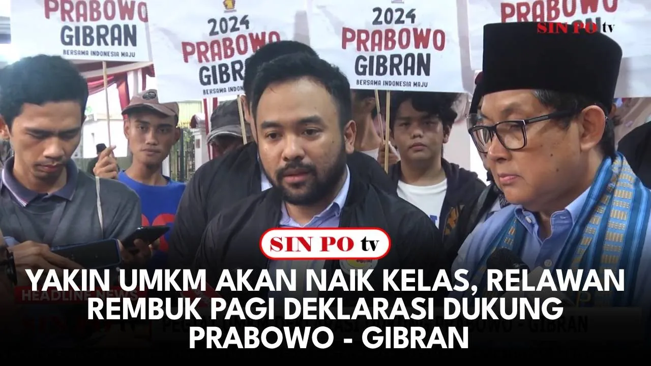 Yakin UMKM Akan Naik Kelas, Relawan Rembuk Pagi Deklarasi Dukung Prabowo - Gibran