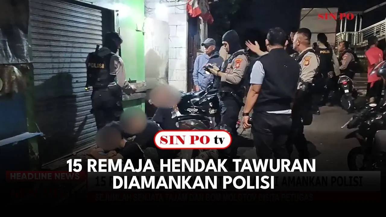 15 Remaja Hendak Tawuran Diamankan Polisi