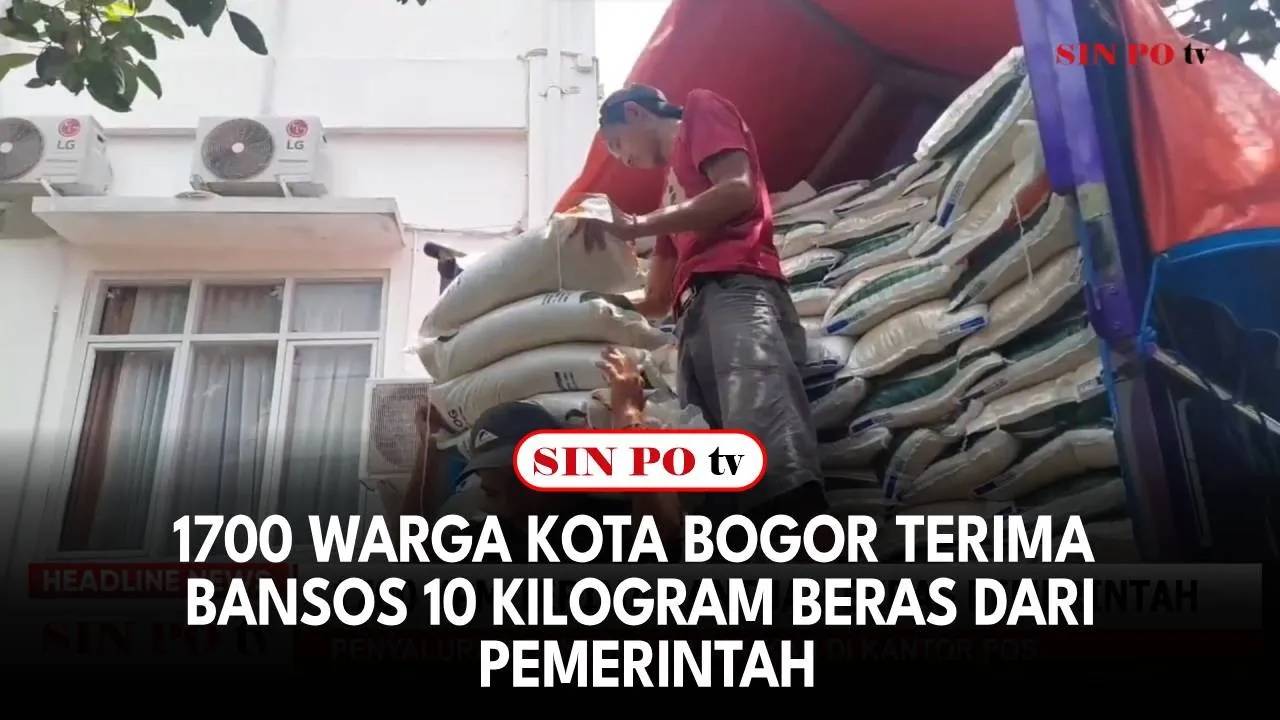 1700 Warga Kota Bogor Terima Bansos 10 Kilogram Beras dari Pemerintah