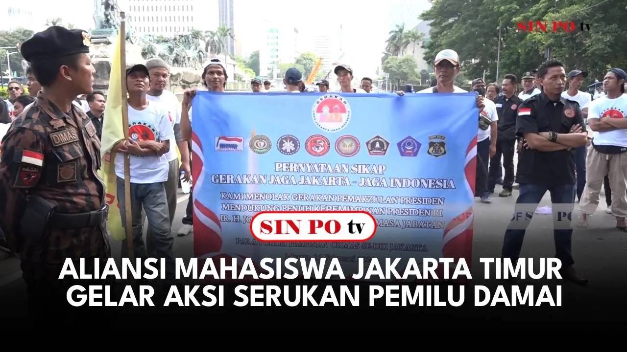 Aliansi Mahasiswa Jakarta Timur Gelar Aksi Serukan Pemilu Damai