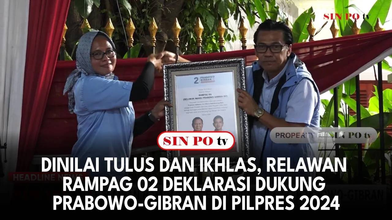 Dinilai Tulus dan Ikhlas, Relawan Rampag 02 Deklarasi Dukung Prabowo-Gibran di Pilpres 2024