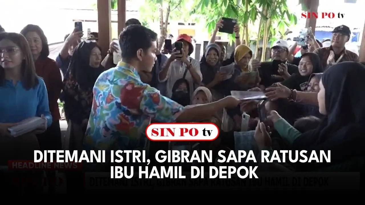 Ditemani Istri, Gibran Sapa Ratusan Ibu Hamil Di Depok