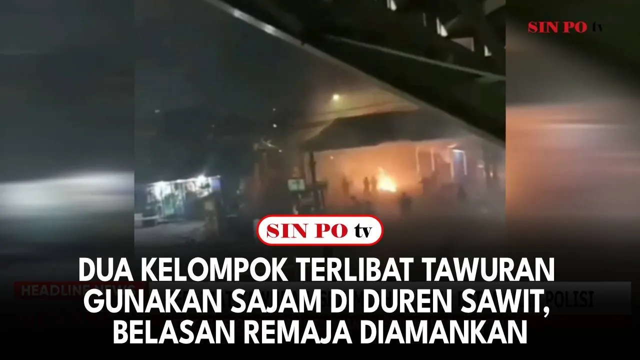 Dua Kelompok Terlibat Tawuran Gunakan Sajam di Duren Sawit, Belasan Remaja Diamankan