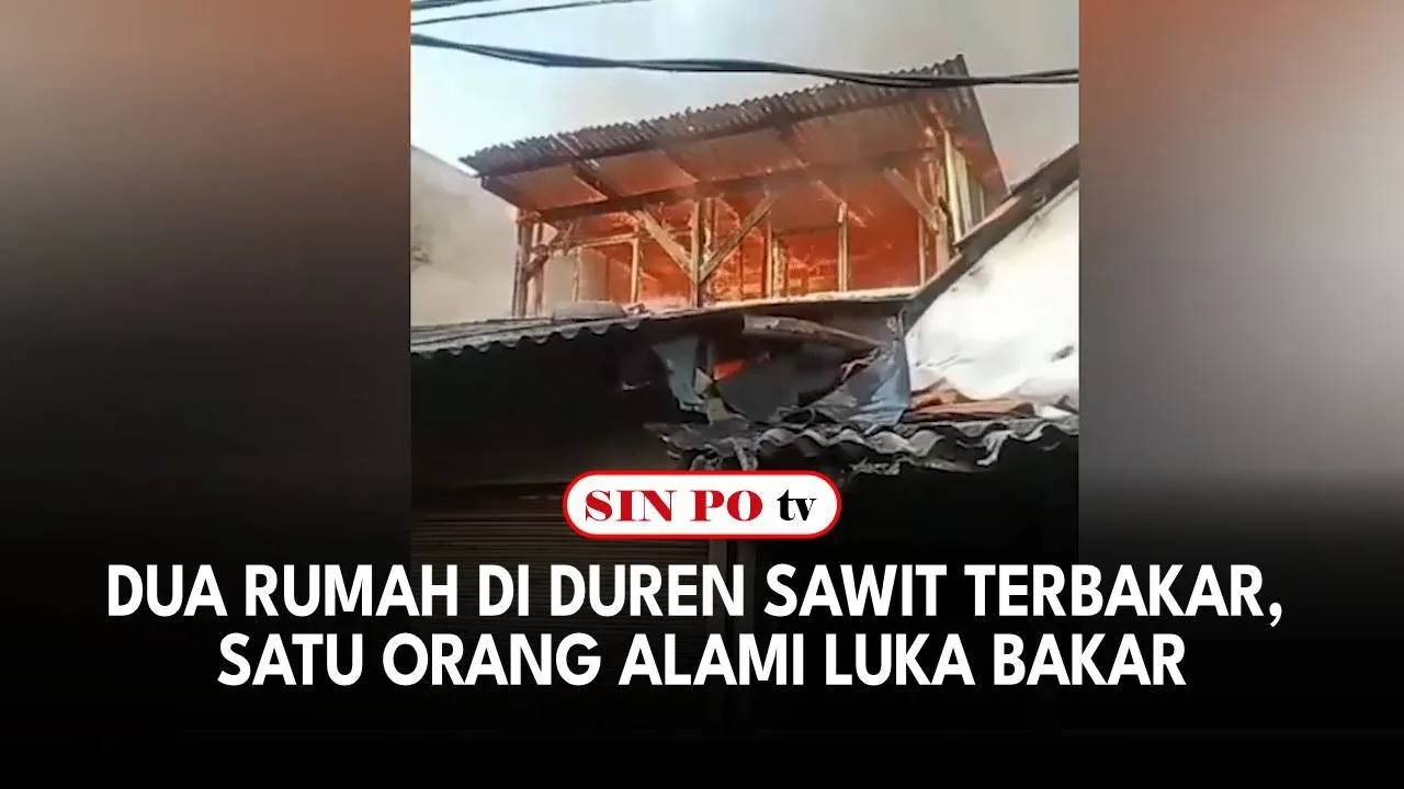 Dua Rumah Di Duren Sawit Terbakar, Satu Orang Alami Luka Bakar