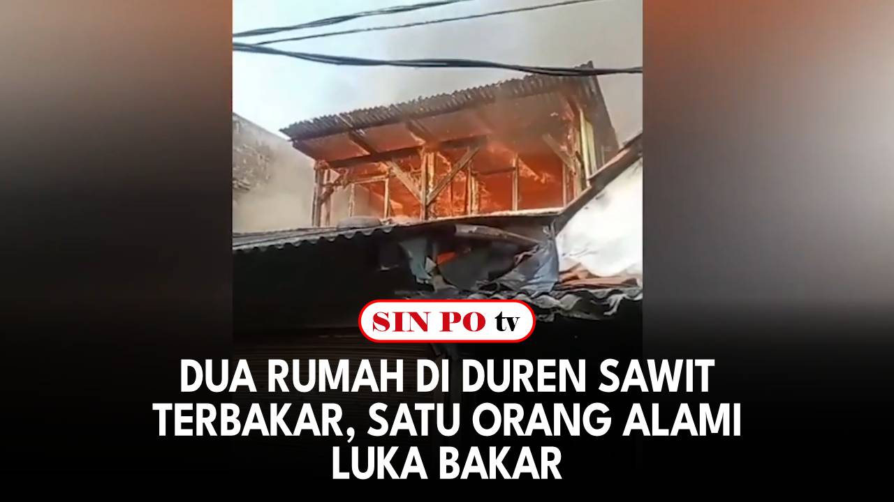 Dua Rumah Di Duren Sawit Terbakar, Satu Orang Alami Luka Bakar