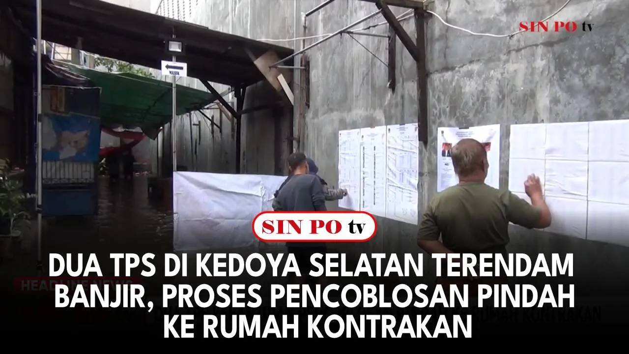 Dua TPS di Kedoya Selatan Terendam Banjir, Proses Pencoblosan Pindah ke Rumah Kontrakan