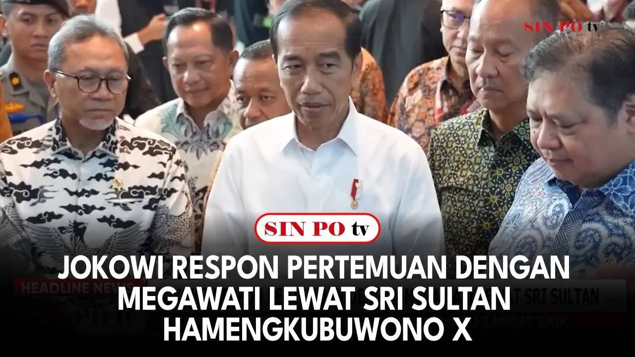 Jokowi Respon Pertemuan Dengan Megawati Lewat Sri Sultan Hamengkubuwono X