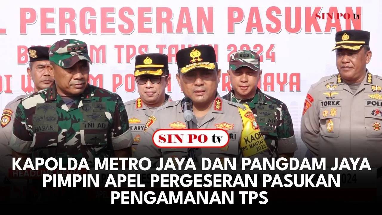 Kapolda Metro Jaya dan Pangdam Jaya Pimpin Apel Pergeseran Pasukan Pengamanan TPS