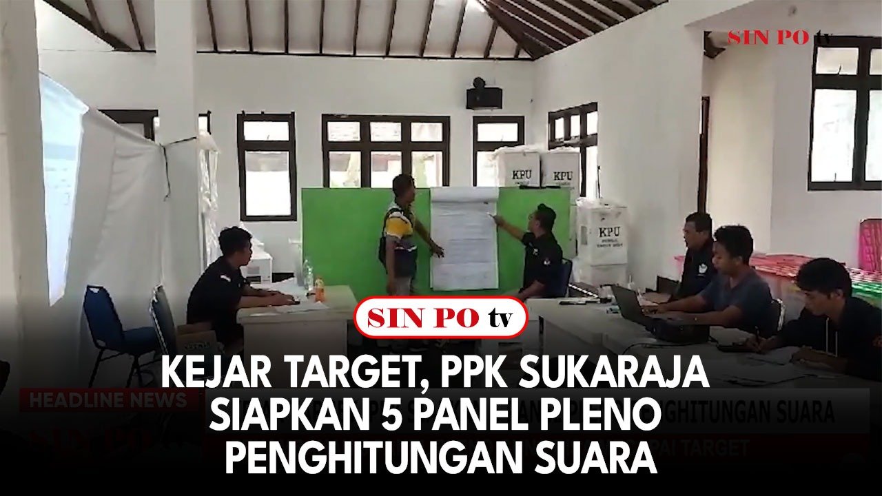 Kejar Target, PPK Sukaraja Siapkan 5 Panel Pleno Penghitungan Suara