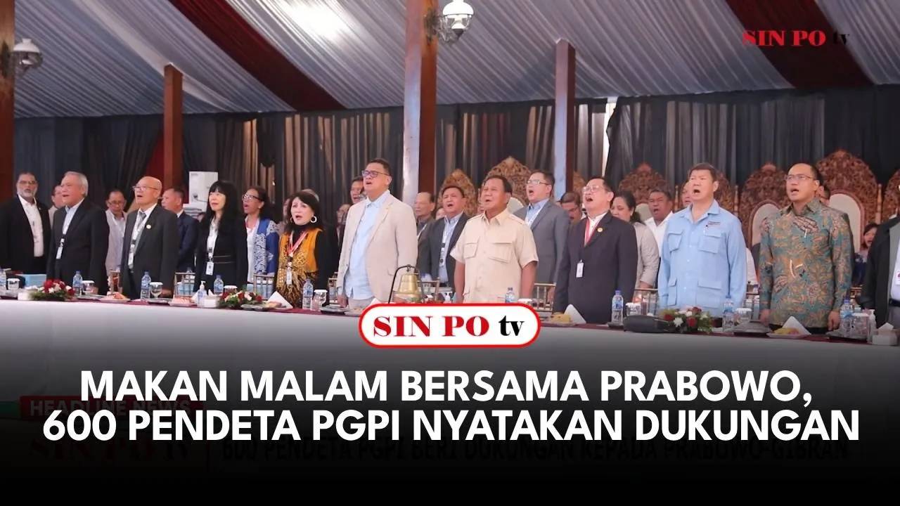 Makan Malam Bersama Prabowo, 600 Pendeta PGPI Nyatakan Dukungan