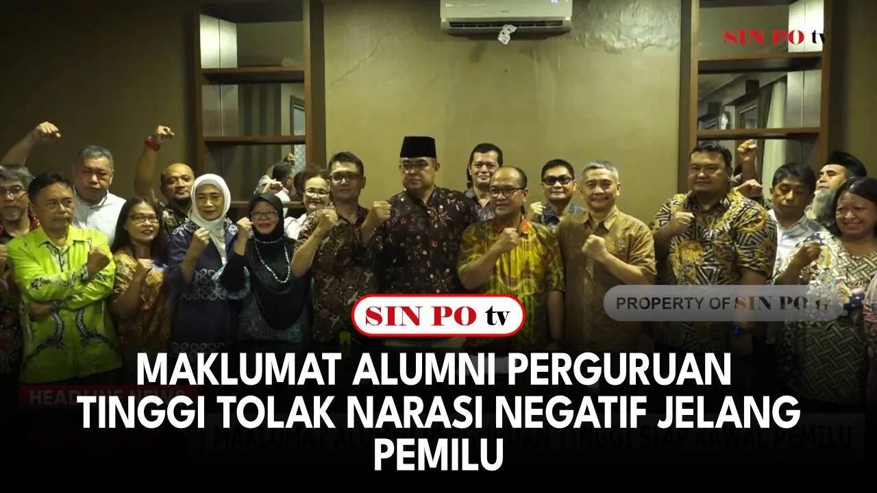 Maklumat Alumni Perguruan Tinggi Tolak Narasi Negatif Jelang Pemilu