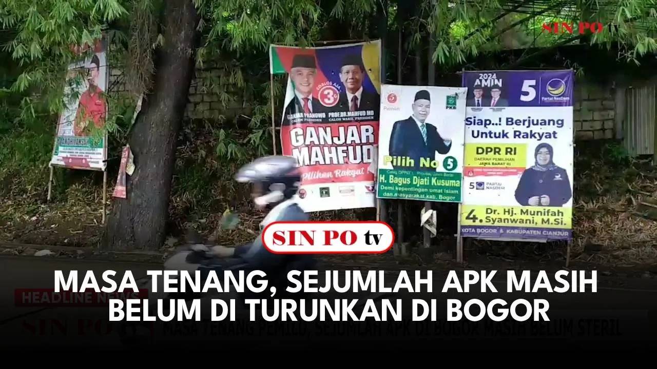 Masa Tenang, Sejumlah APK Masih Belum Diturunkan di Bogor