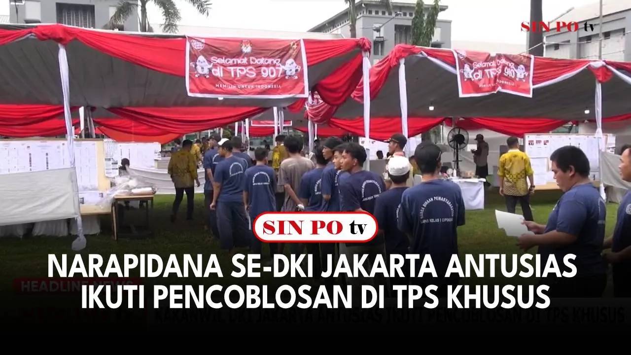 Narapidana Se-DKI Jakarta Antusias Ikuti Pencoblosan di TPS Khusus