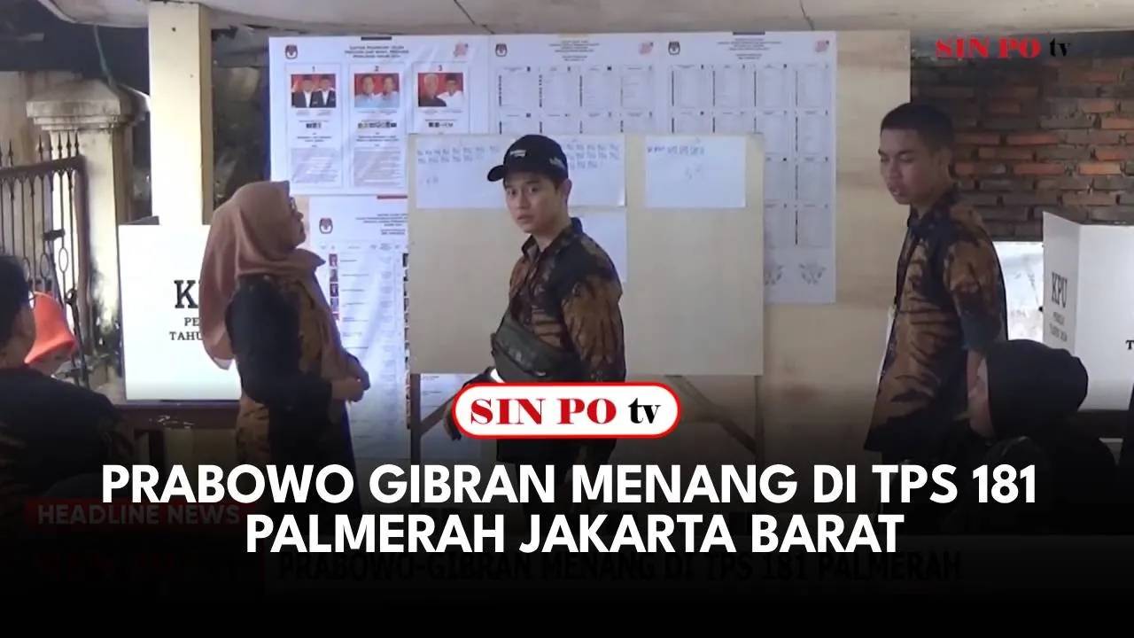 Prabowo Gibran Menang di TPS 181 Palmerah, Jakarta Barat