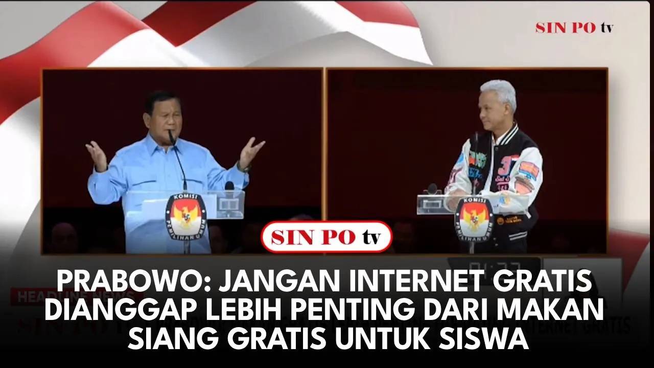 Prabowo: Jangan Internet Gratis Dianggap Lebih Penting dari Makan Siang Gratis untuk Siswa