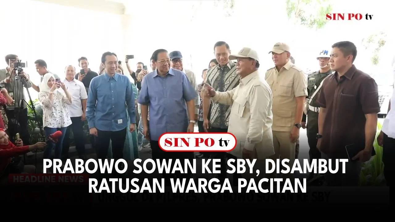 Prabowo Sowan ke SBY, Disambut Ratusan Warga Pacitan