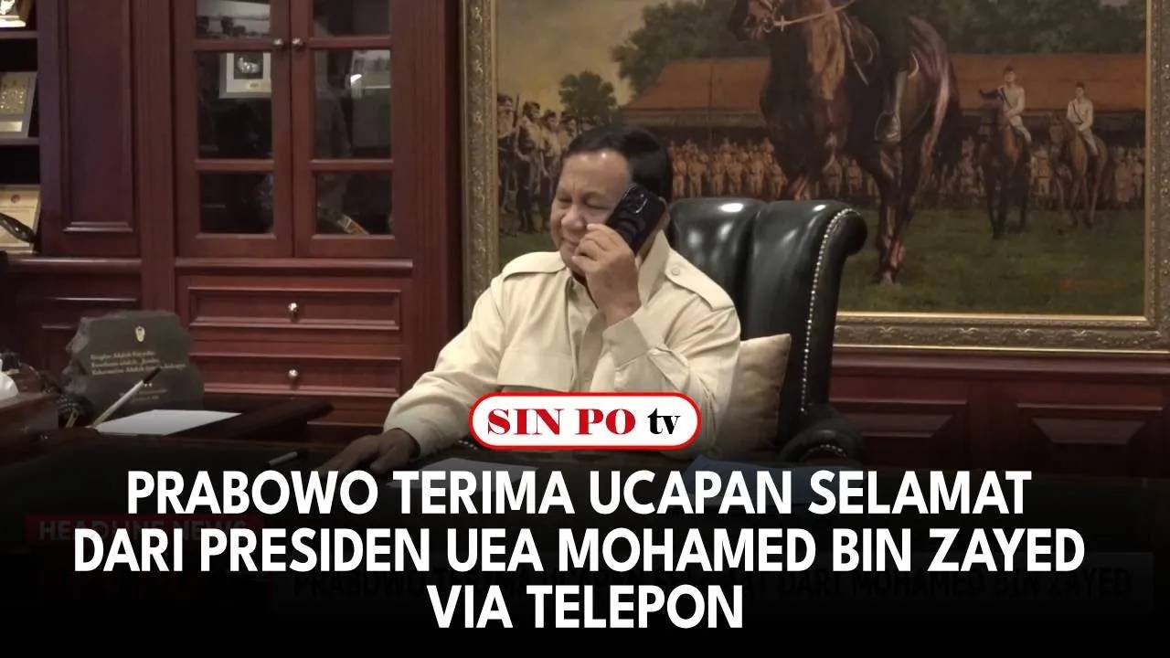 Prabowo Terima Ucapan Selamat Dari Presiden UEA Mohamed Bin Zayed Via Telepon