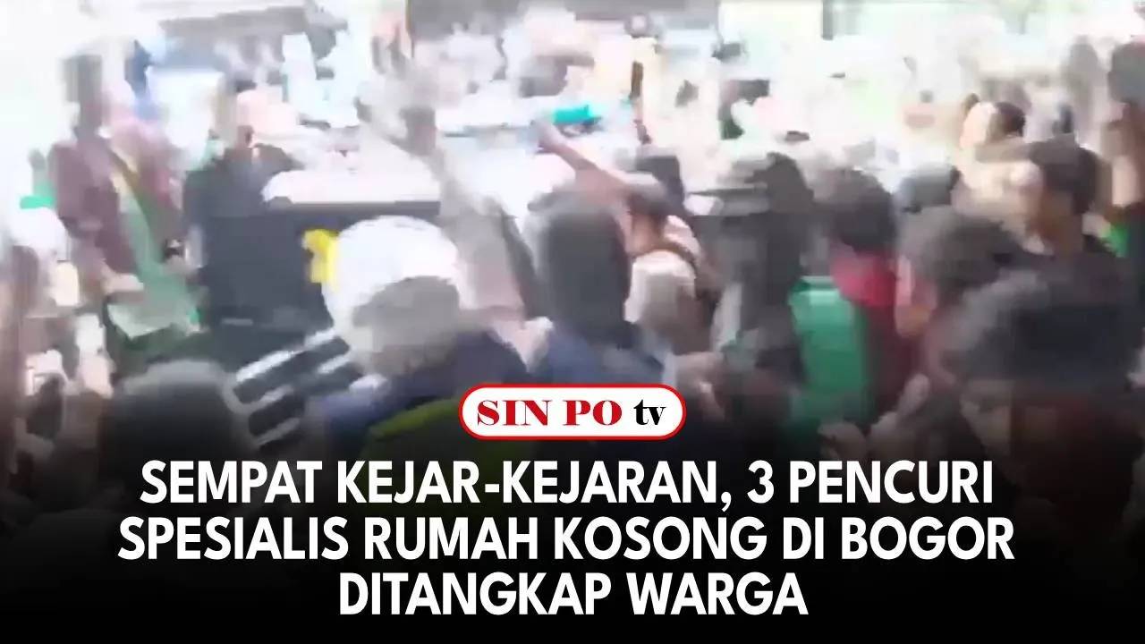 Sempat Kejar-Kejaran, 3 Pencuri Spesialis Rumah Kosong di Bogor Ditangkap Warga