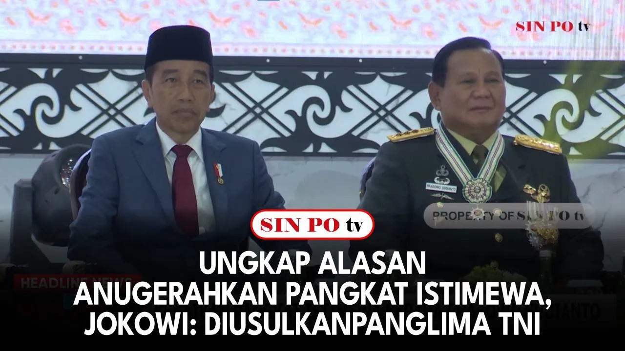 Ungkap Alasan Anugerahkan Pangkat Istimewa, Jokowi: Diusulkan Panglima TNI