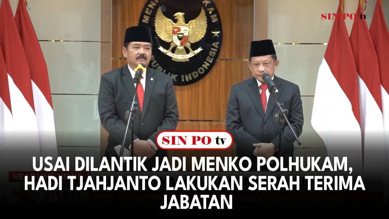 Usai Dilantik Jadi Menko Polhukam, Hadi Tjahjanto Lakukan Serah Terima Jabatan