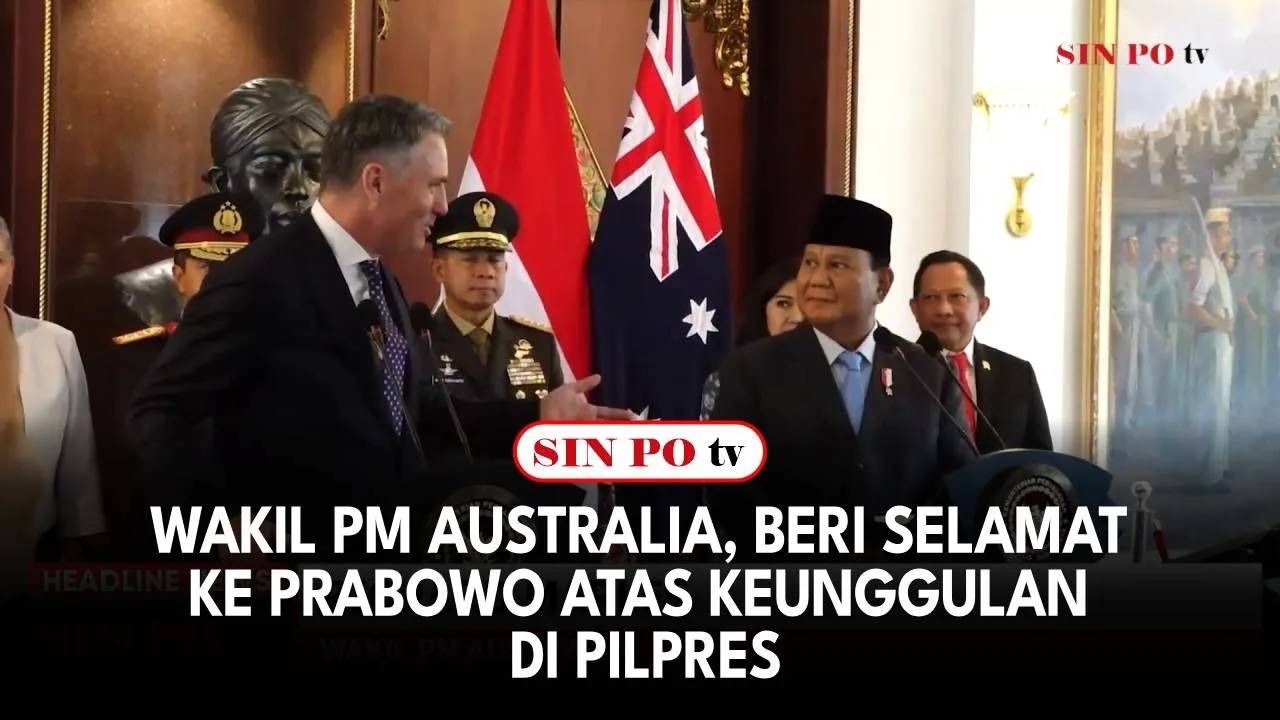 Wakil PM Australia, Beri Selamat ke Prabowo atas Keunggulan di Pilpres