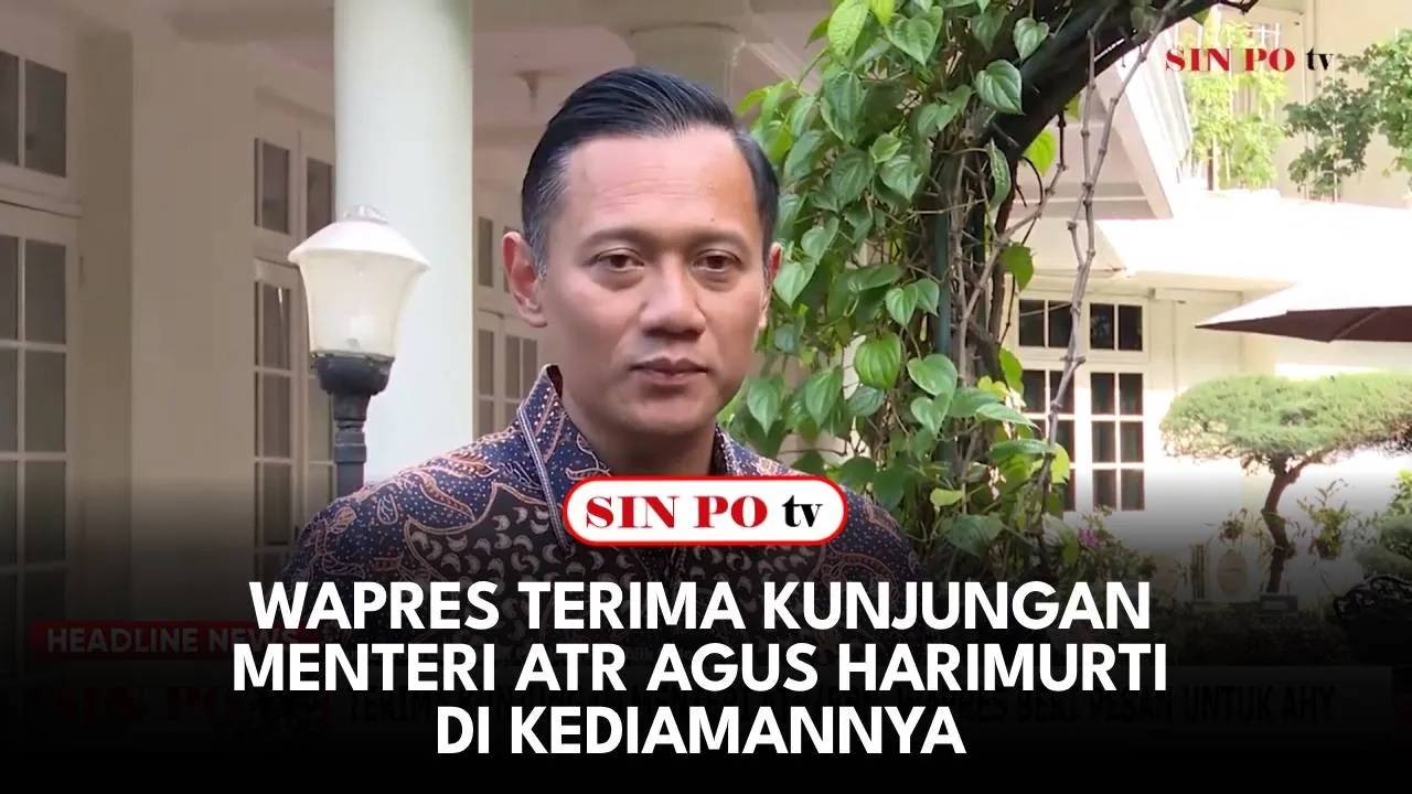 Wapres Terima Kunjungan Menteri ATR Agus Harimurti di Kediamannya