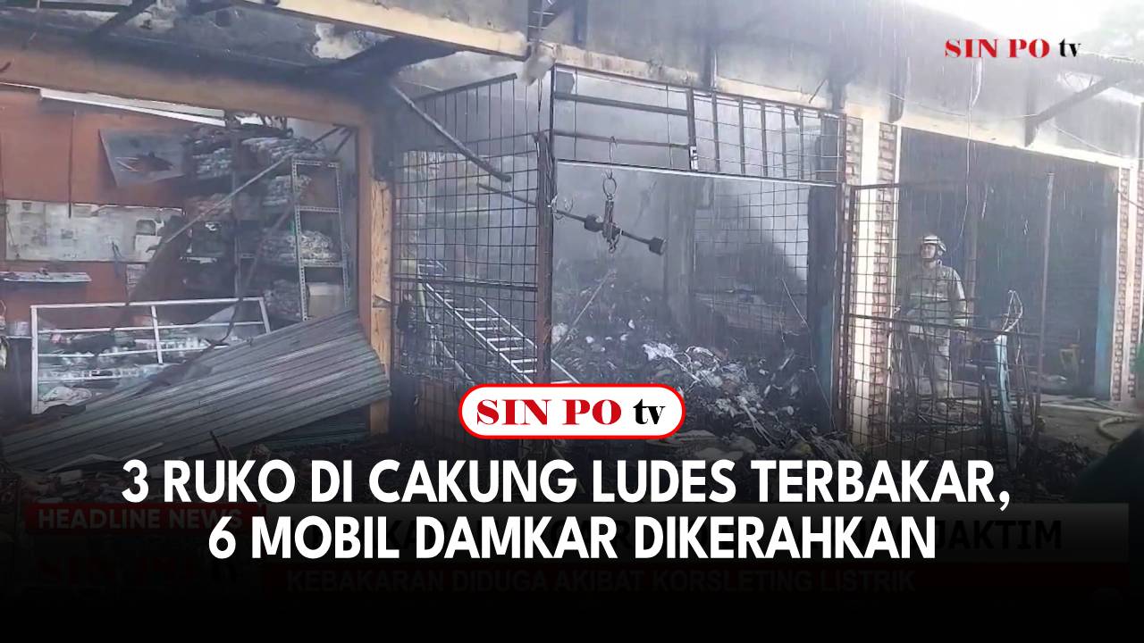 3 Ruko di Cakung Ludes Terbakar, 6 Mobil Damkar Dikerahkan