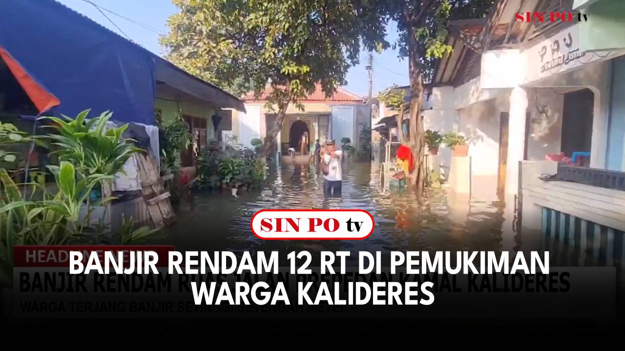 Banjir Rendam 12 RT Di Pemukiman Warga Kalideres