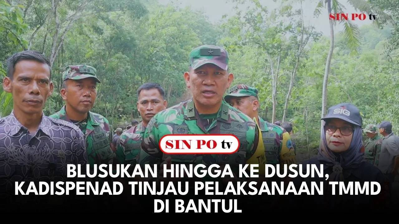 Blusukan Hingga Ke Dusun, Kadispenad Tinjau Pelaksanaan TMMD Di Bantul