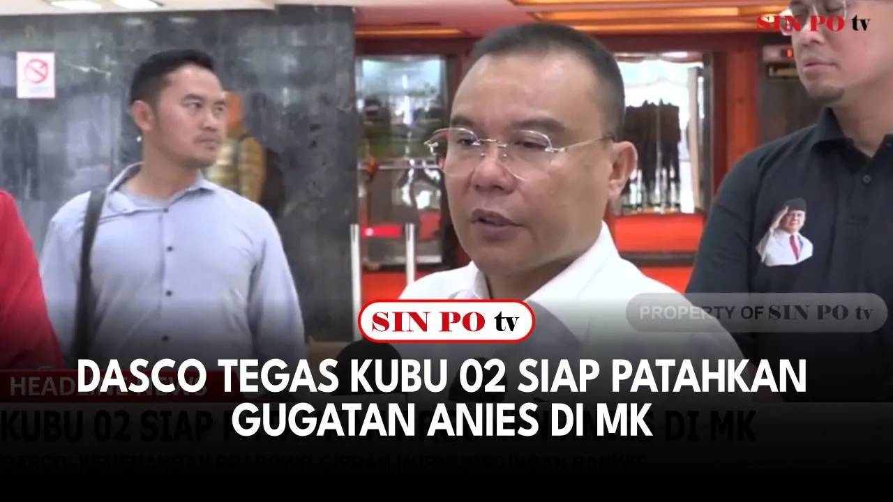 Dasco Tegas Kubu 02 Siap Patahkan Gugatan Anies di MK