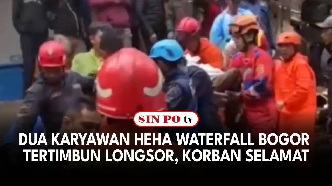 Dua Karyawan Heha Waterfall Bogor Tertimbun Longsor, Korban Selamat