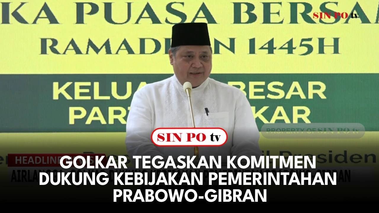 Golkar Tegaskan Komitmen Dukung Kebijakan Pemerintahan Prabowo-Gibran
