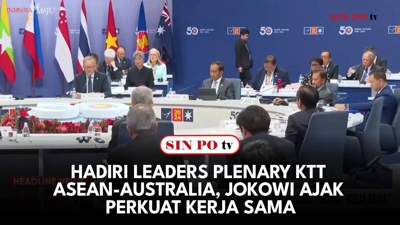 Hadiri Leaders Plenary KTT Asean-Australia, Jokowi Ajak Perkuat Kerja Sama